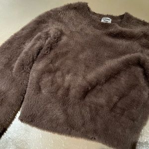 Sundays best kitten cropped sweater